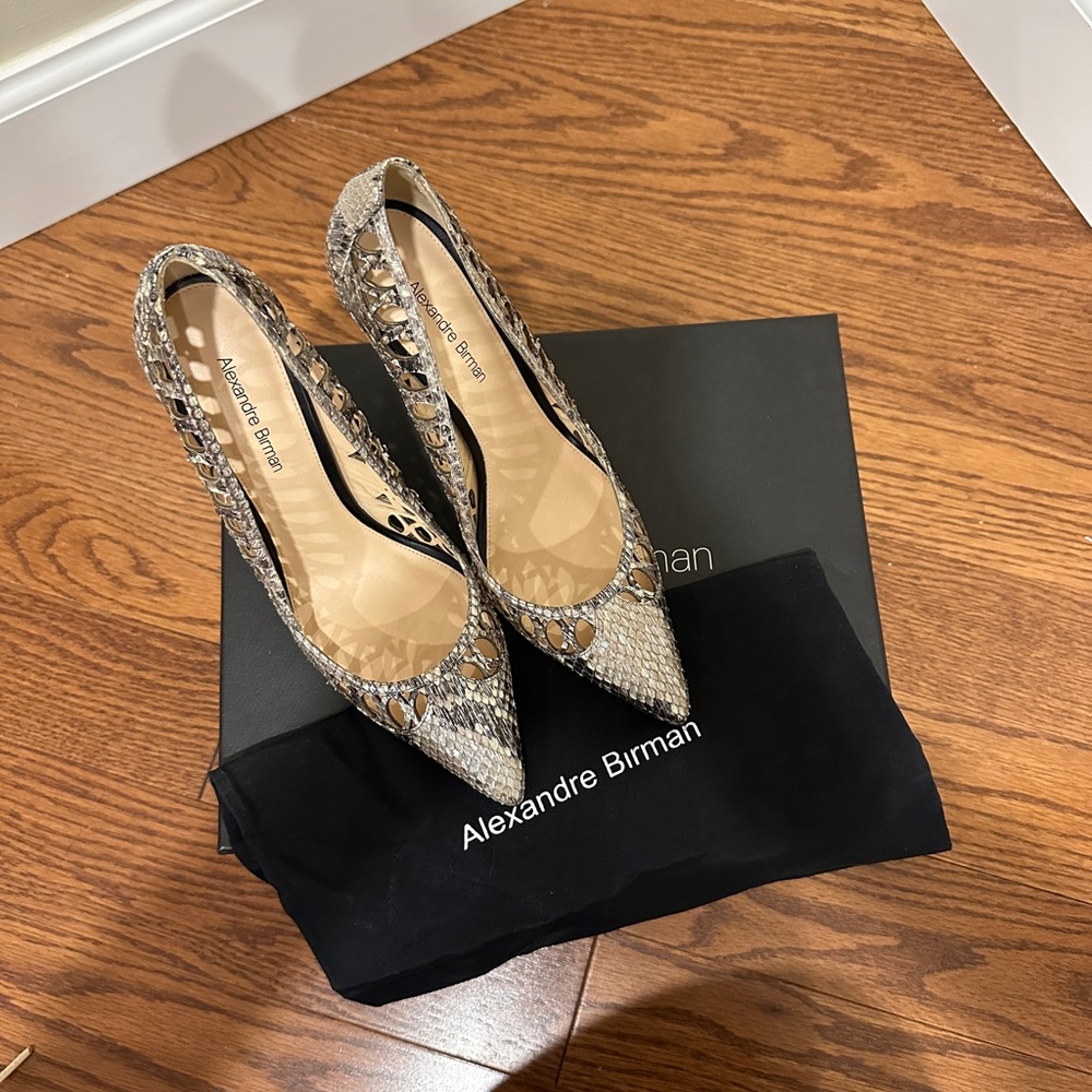 Alexandre Birman Gray Stiletto Heels